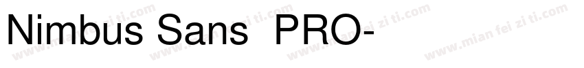 Nimbus Sans 了PRO字体转换